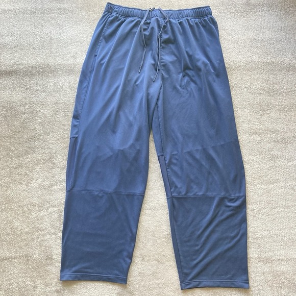 Reebok sweatpants men's 2XL Tall sports baggy play ice Y2K blue loose drawstring - Picture 1 of 10